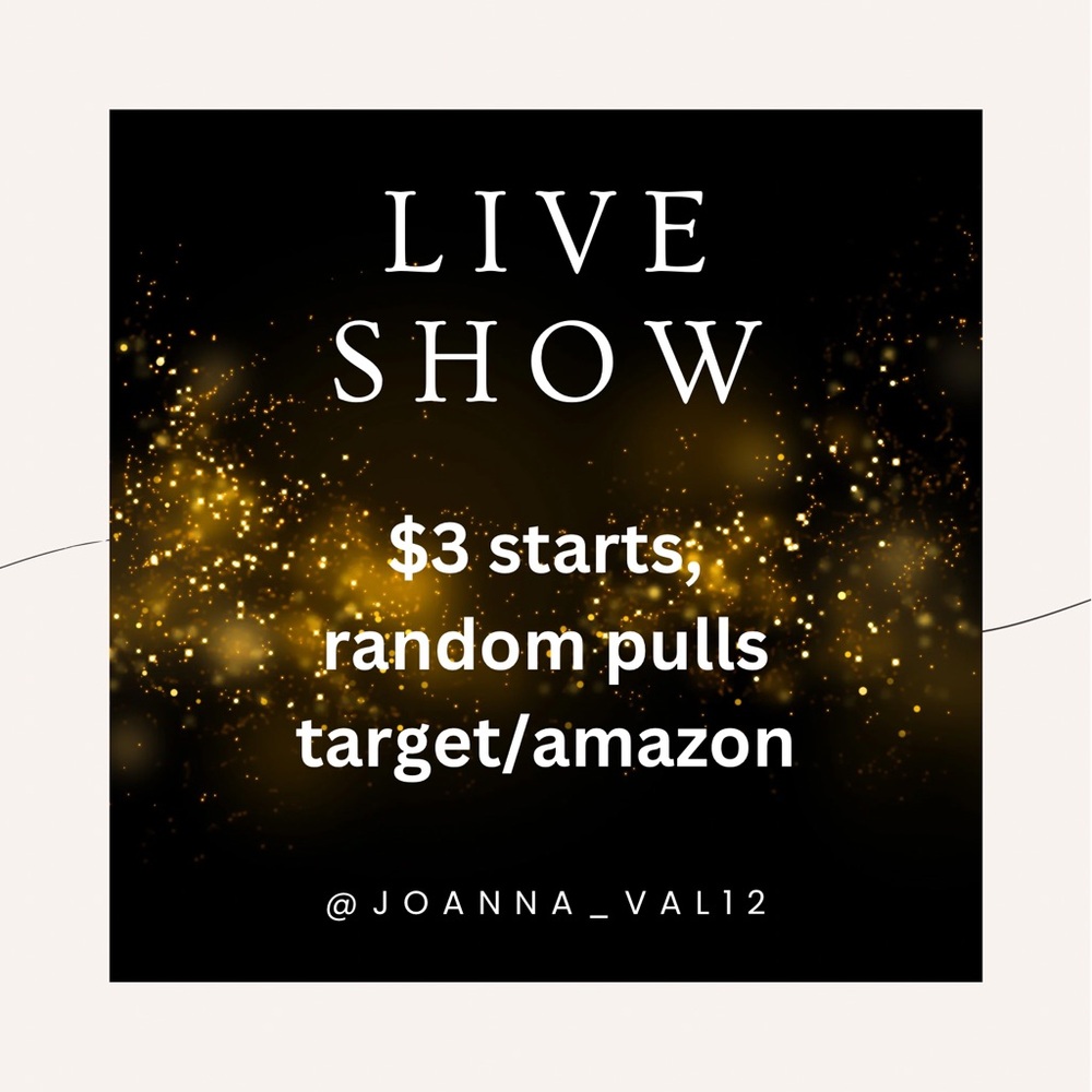 Live Show Announcement